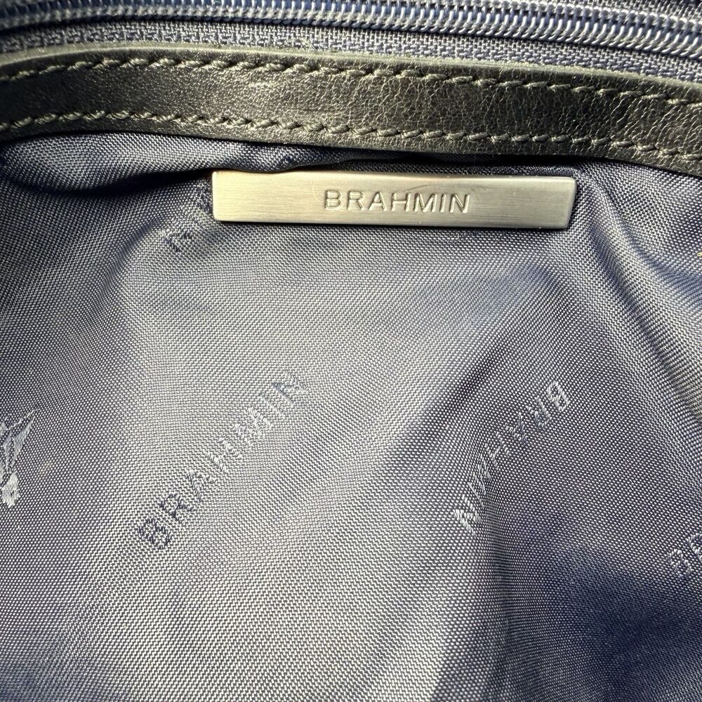 BRAHMIN BECKETT BUSINESS TOTE IN BLACK PEBBLED Leather - Picture 10 of 16